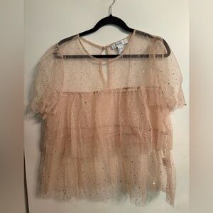 Forever 21 Sparkly tulle top Size 3X